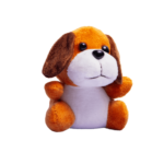Brown stuffed dog